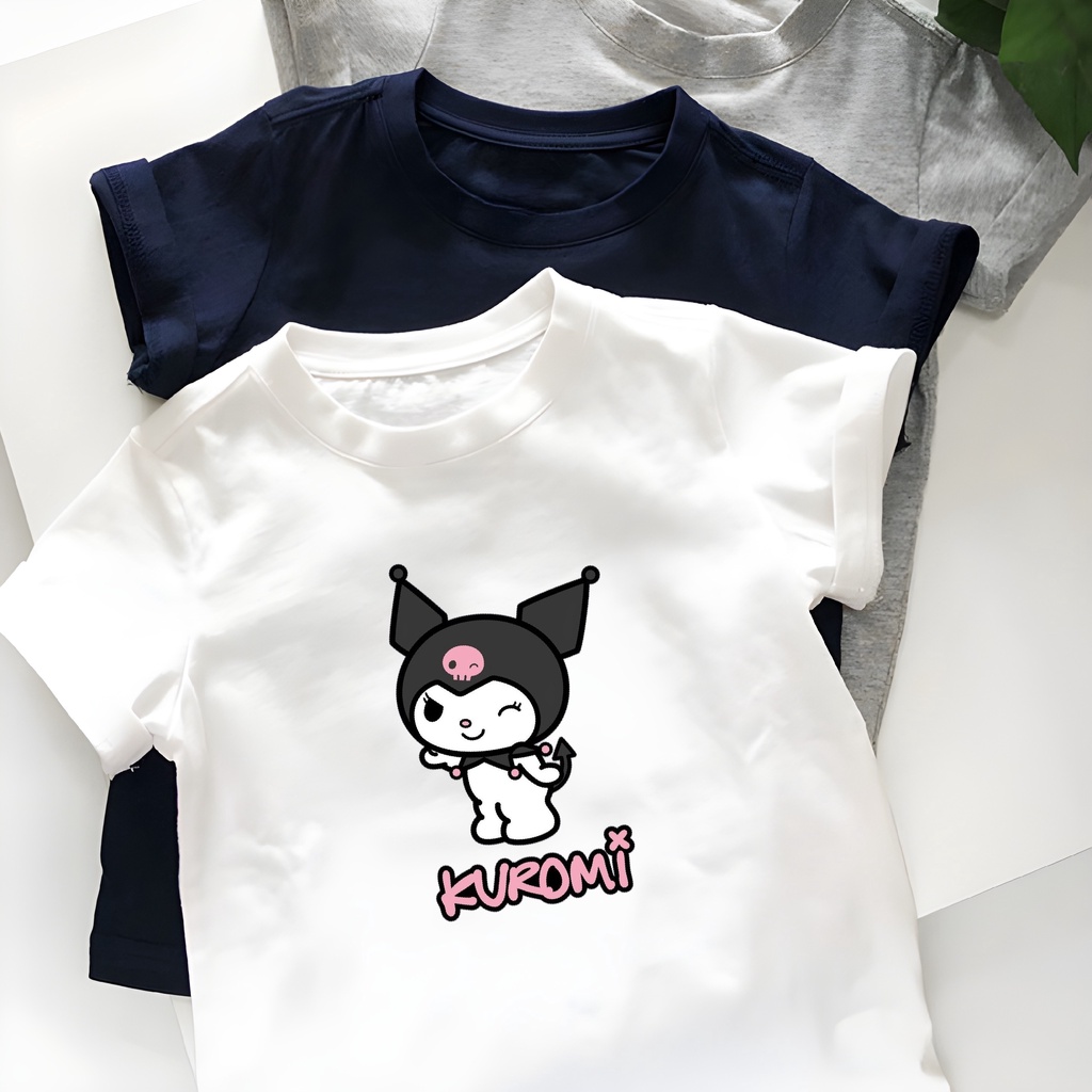 Kuromi Short Sleeve Children's T-Shirt Ideal Short Sleeve Children's T ...