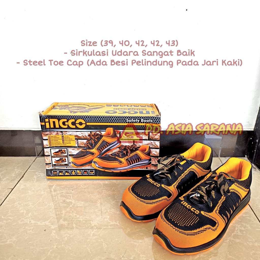 Safety Shoes Low INGCO SSH81SB Industrial Short Shoes Work Project ...