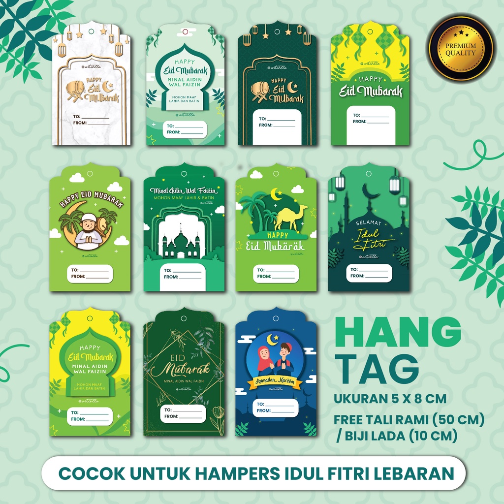 [cuci Warehouse] Hang Tag Hampers Packaging For Eid Al-fitr Premium And 