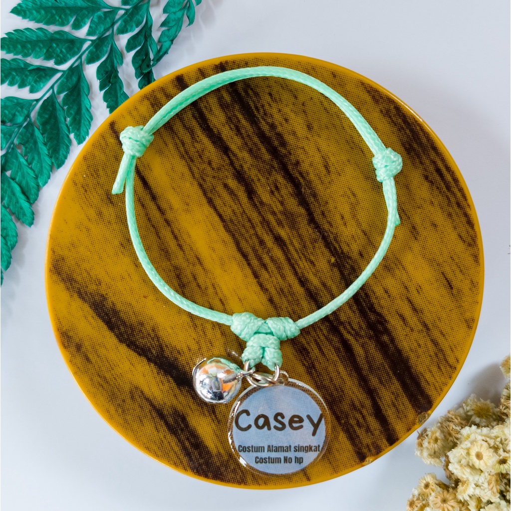 Kalung Kucing Costum Nama No hp ( Waterproof ) - Gambar 2