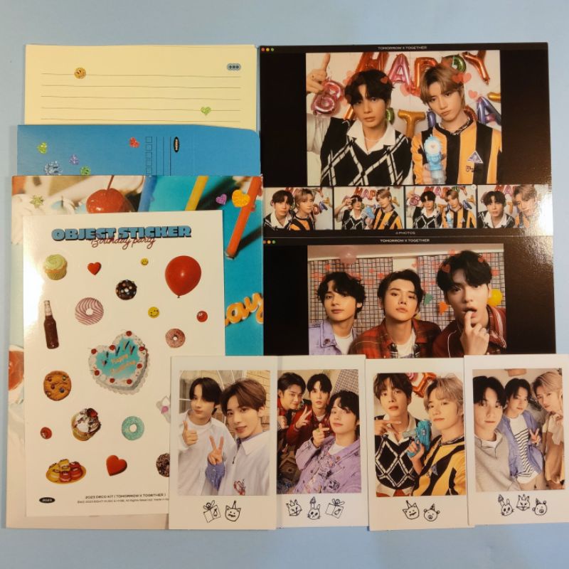 [ Sharing TXT DECO KIT 2023th BIRTHDAY PARTY 4CUT & INSTANT PHOTO