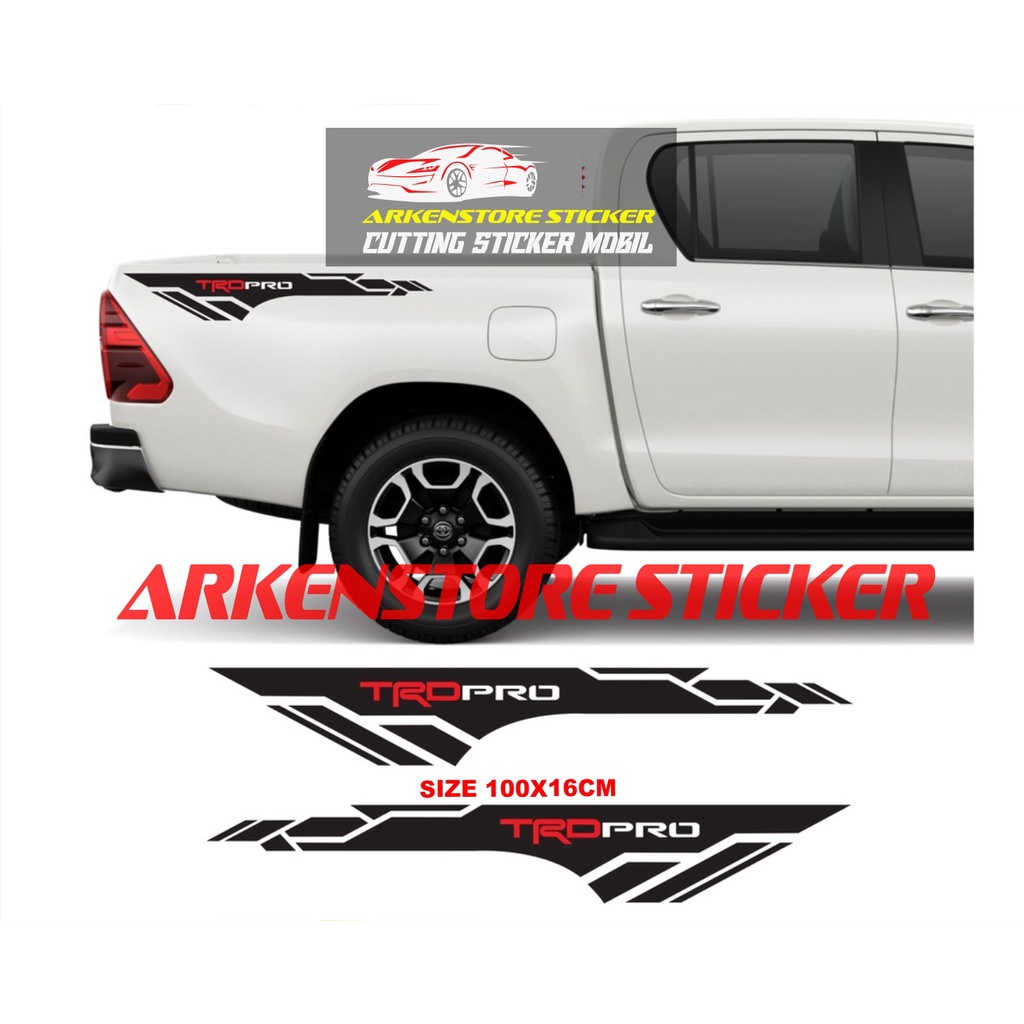 Newest cutting sticker Car toyota cutting sticker Car toyota hilux revo triton navara ranger