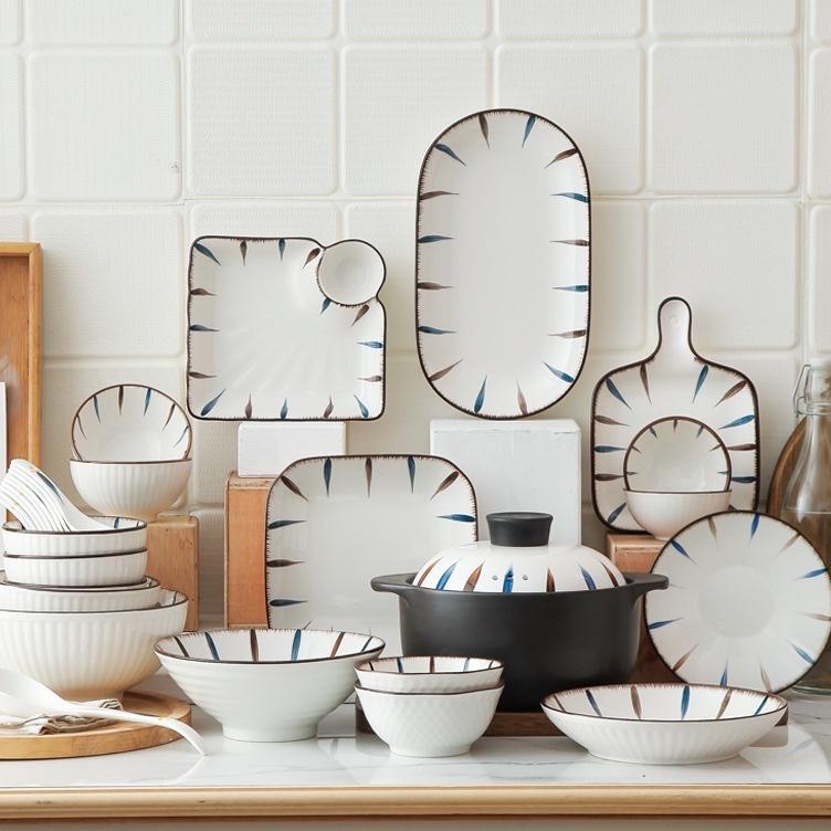 Dnd ASHOME Japanese Ceramic Dinner Plate sakai Series/Japanese Dinner