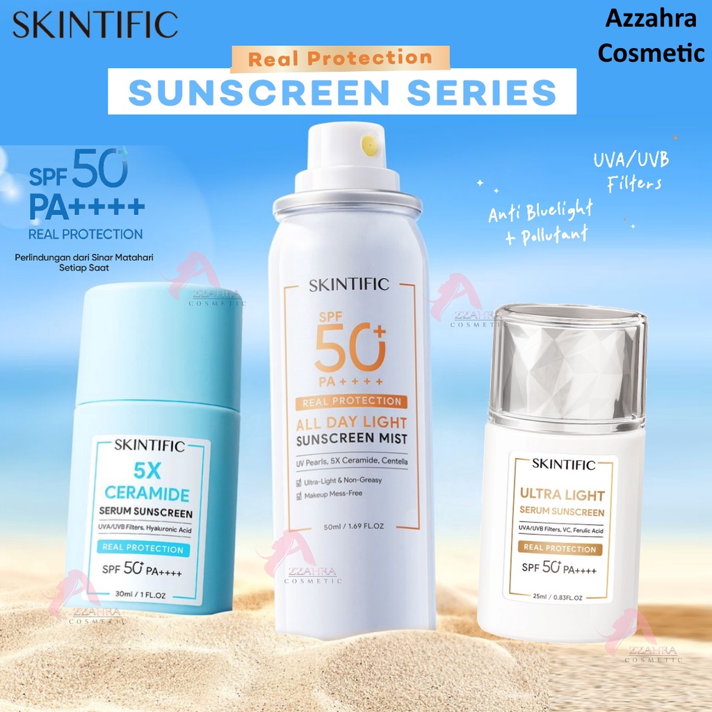 Skintific Sunscreen Series | Serum Sunscreen & Mist SPF 50+ PA ...