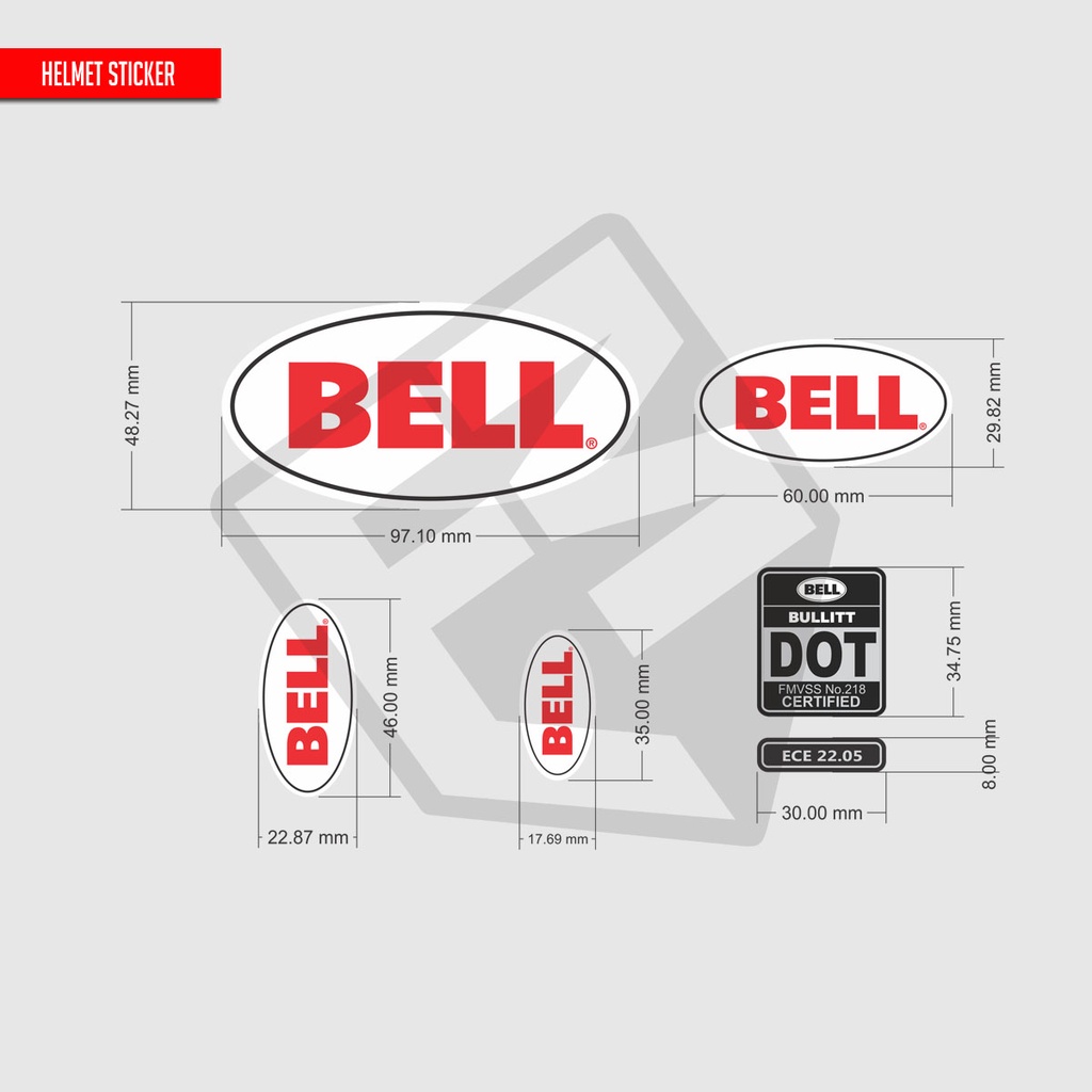 Classic Retro Motorcycle Helmet Logo Modification Sticker Set Code 01 ...