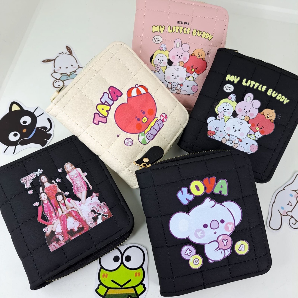 Wallet Bt Baby Bt Tsum Tsum Blackpink Bts Cookie Run New Jeans Treasure Chimmy Mang Shooky