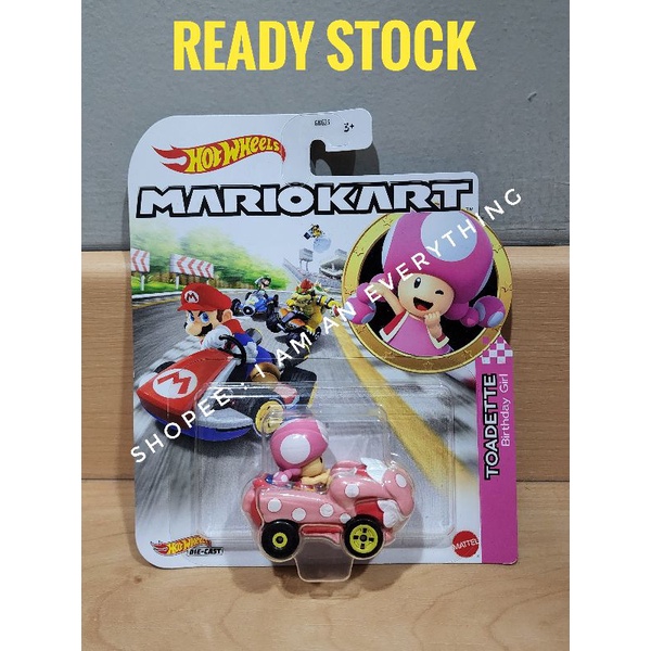 Hot wheels Mario Kart Toadette Birthday Girl hotwheels mariokart