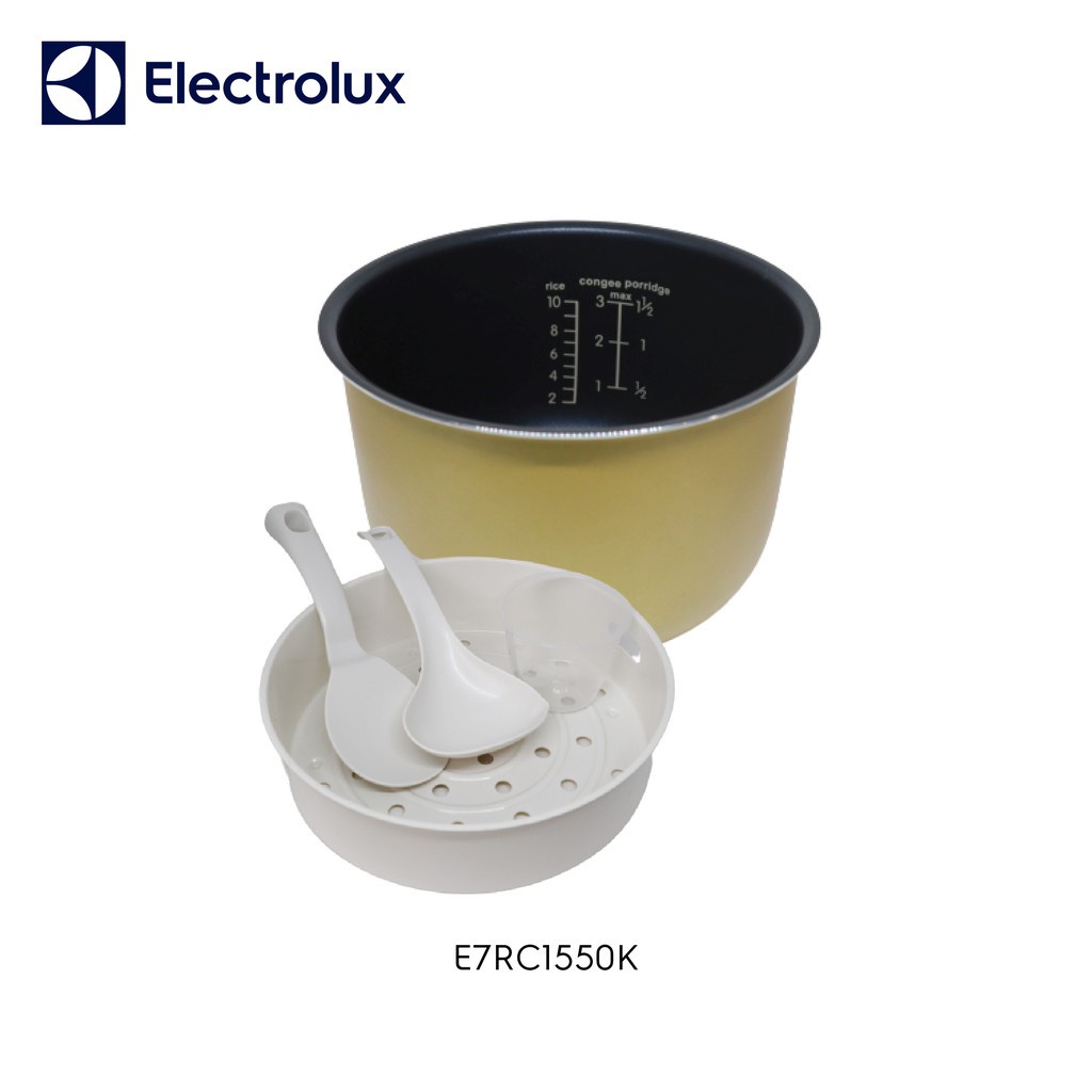 Electrolux Digital Rice Cooker 1 liter Penanak nasi dengan 12 menu masak Fungsi delay Panci anti lengket  E7RC1-550K - Gambar 3
