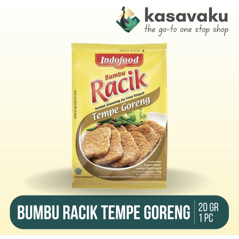Indofood Racik Goreng Tempe Instant Seasoning 10 x 20 gr (1 Contains 12 ...
