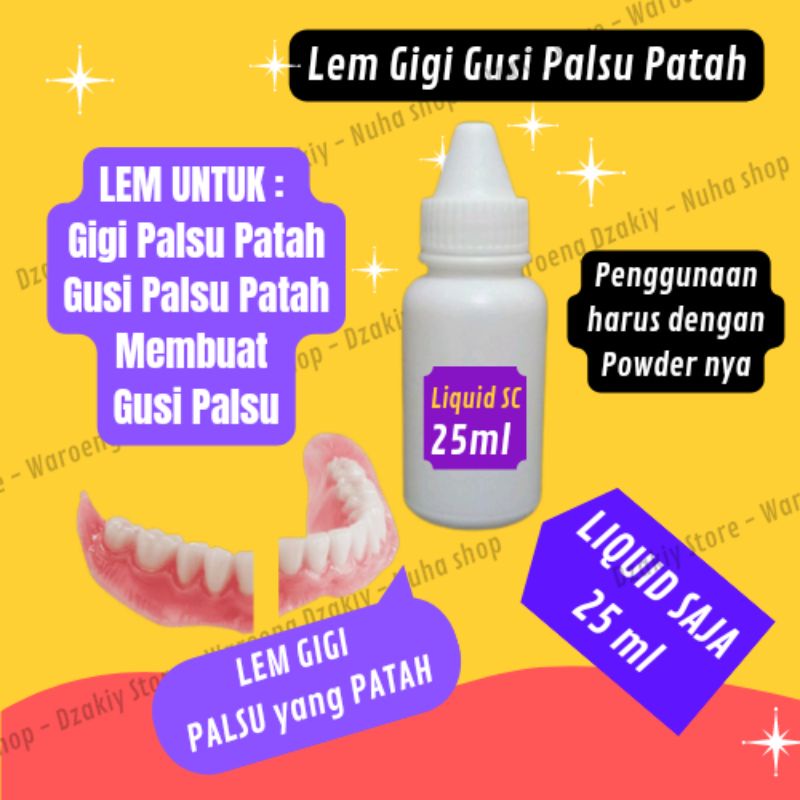 Liquid Broken Denture Glue Automatically Dry And Strong Glue For