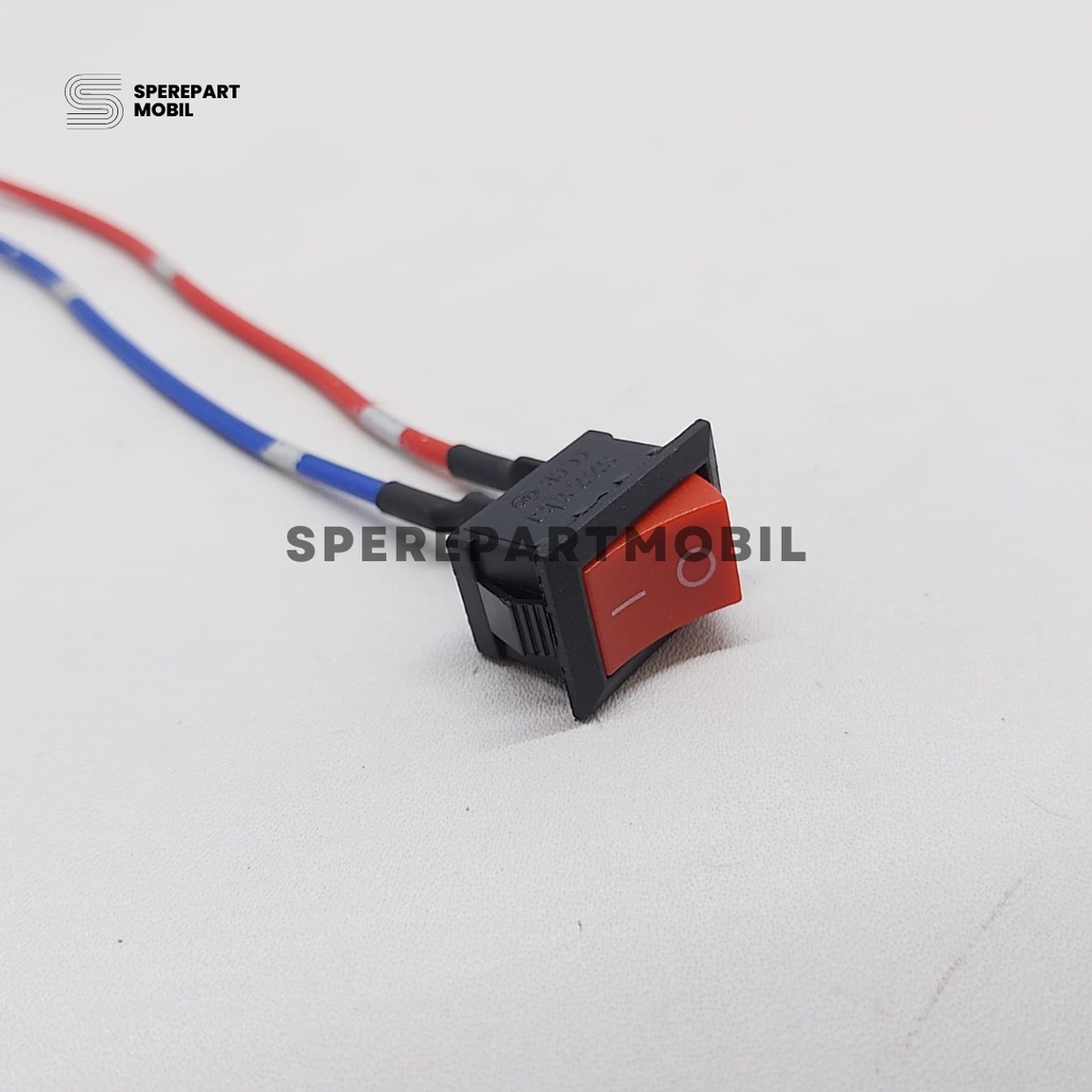 MERAH SWITCH/ ROCKER SWITCH ON-OFF 2 PIN - RED PLUS SPOT CABLE | Shopee ...