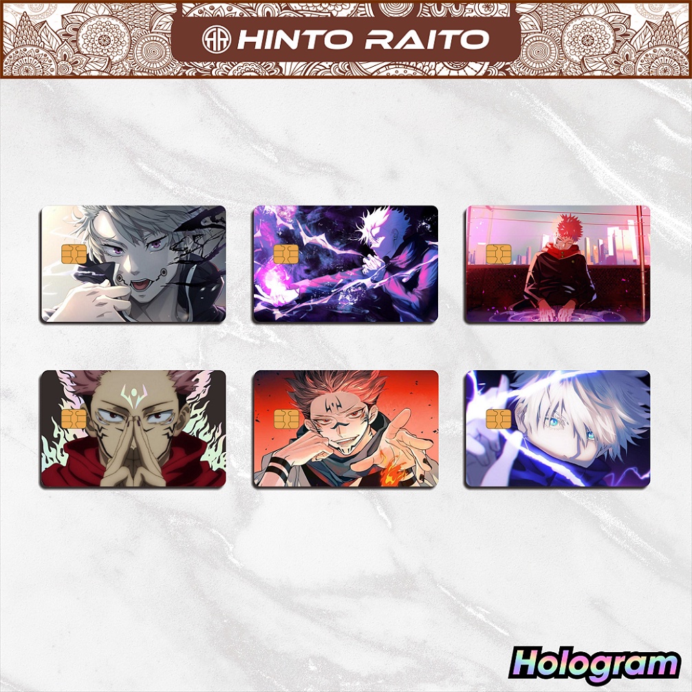 Jujutsu Kaisen ATM Card Sticker Special Hologram - Emoney Flazz Anime ...