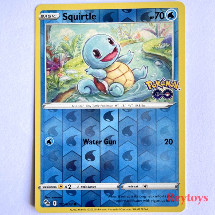 Pokemon TCG POKEMON GO-015 SQUIRTLE (RH/BASIC) ORI!!! | Shopee Singapore