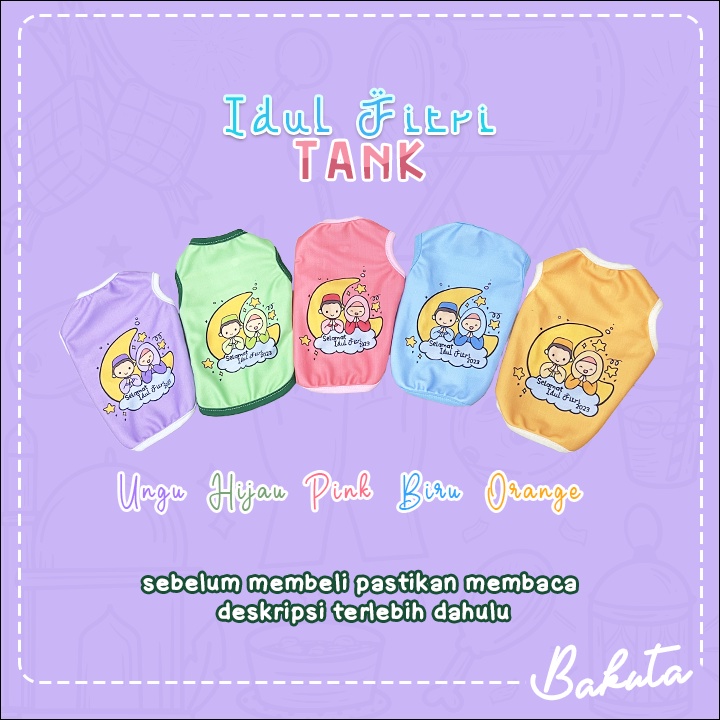 Eid Edition Tank Cat Clothes Tank Series Cute Eid AlFitr TShirts For