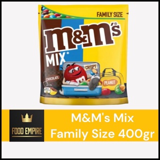 M&M's Mix Crispy Chocolate & Peanut Packet 400g