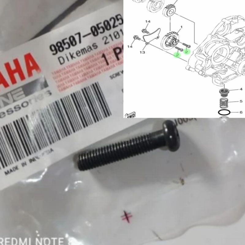 Mx KING R15 V2 XABRE VIXION NLV NVA R15 VVA OIL Pump Bolt ORIGINAL