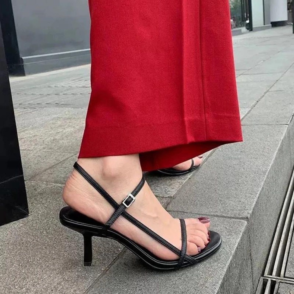 Red hot sale glass heels