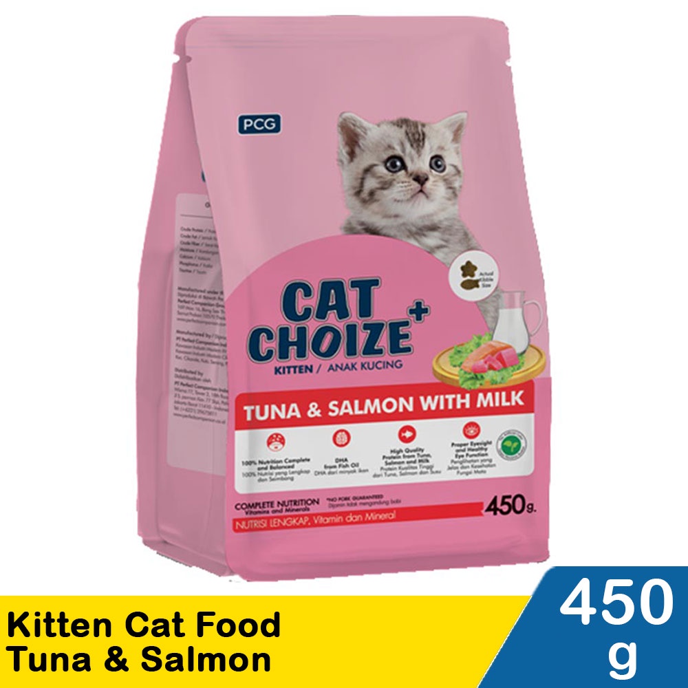 Cat Choize Plus Kitten Food Tuna & Salmon 450G