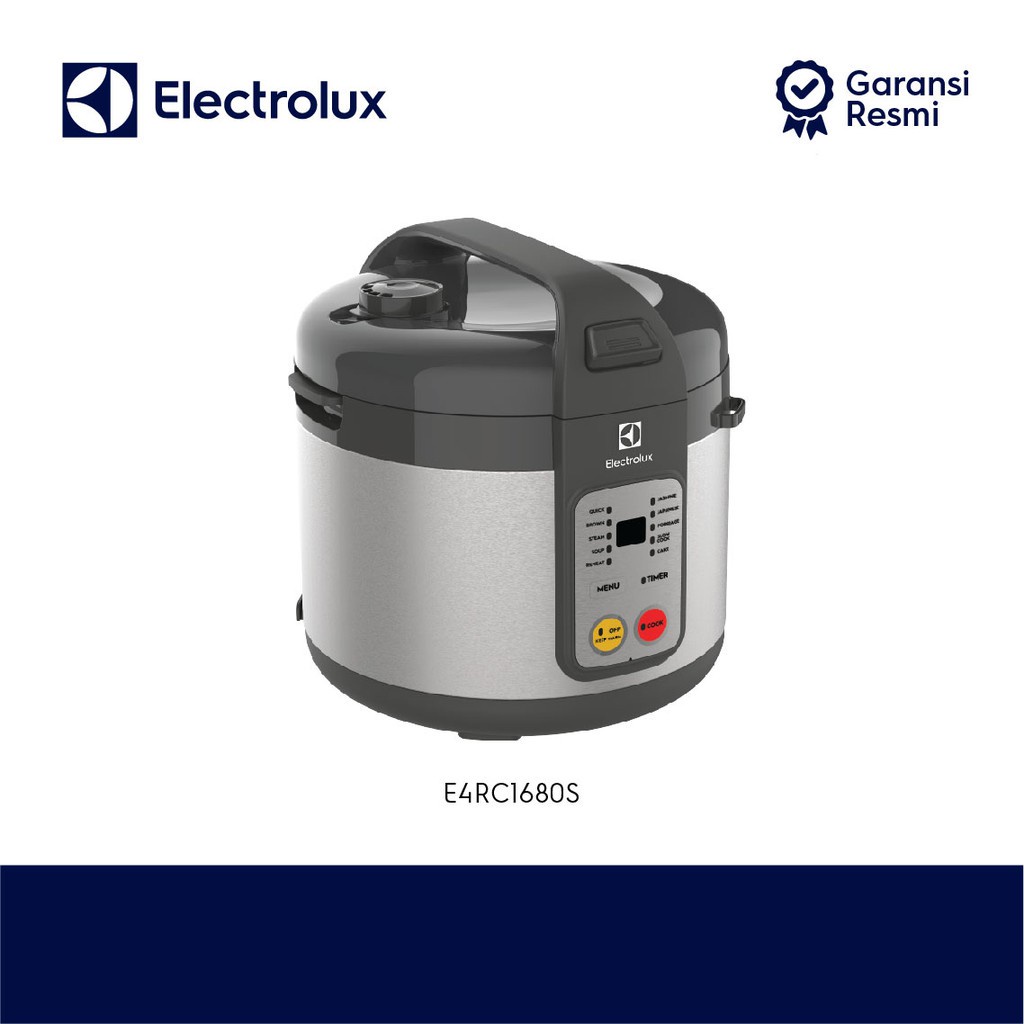 Electrolux Rice Cooker 1.8 liter Multi cooker Masak nasi, sup dan kue Panci anti lengket Penanak nasi E4RC1-680S - Gambar 2