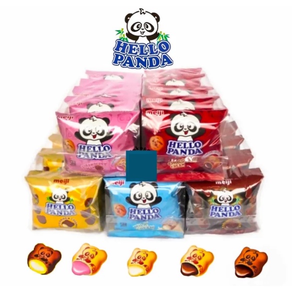 Hello Panda Meiji Renceng Isi 10 Pcs X 10 Gr