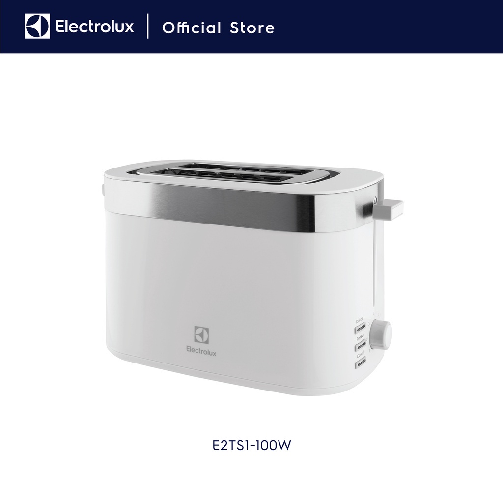 Electrolux Toaster  Pemanggang roti 7 pengaturan kematangan Penutup debu  E2TS1-100W - Gambar 2