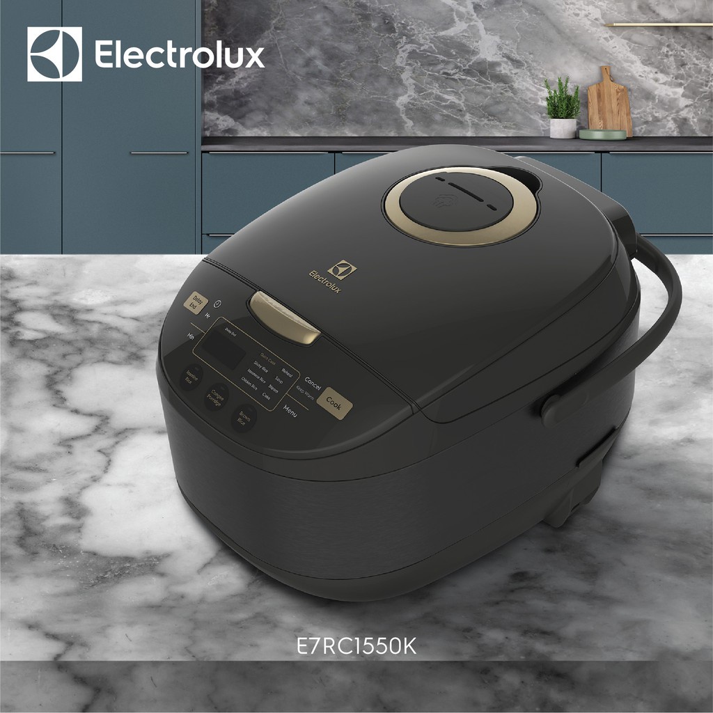 Electrolux Digital Rice Cooker 1 liter Penanak nasi dengan 12 menu masak Fungsi delay Panci anti lengket  E7RC1-550K - Gambar 4