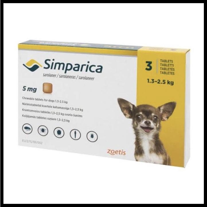 Simparica Dog Flea Medicine Chewable Dog Scabies Demodex Caplak