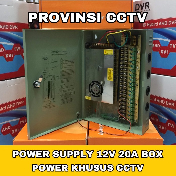 Power Supply 12V 20A Box/Power Cctv/Power Cctv Shopee Singapore