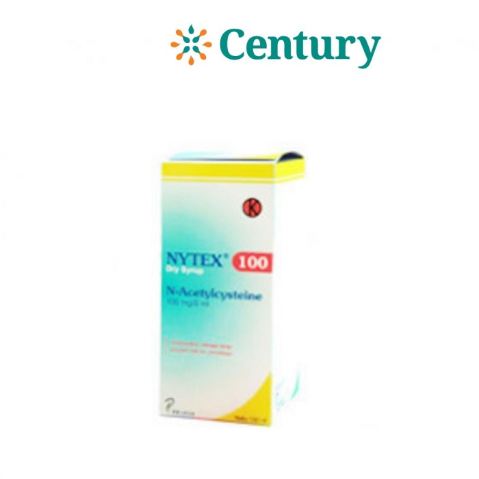 NYTEX DRY SYRUP 75ML/N-ACETYLCYSTEINE/SYRUP KERING/BATUK BERDAHAK - Gambar 2