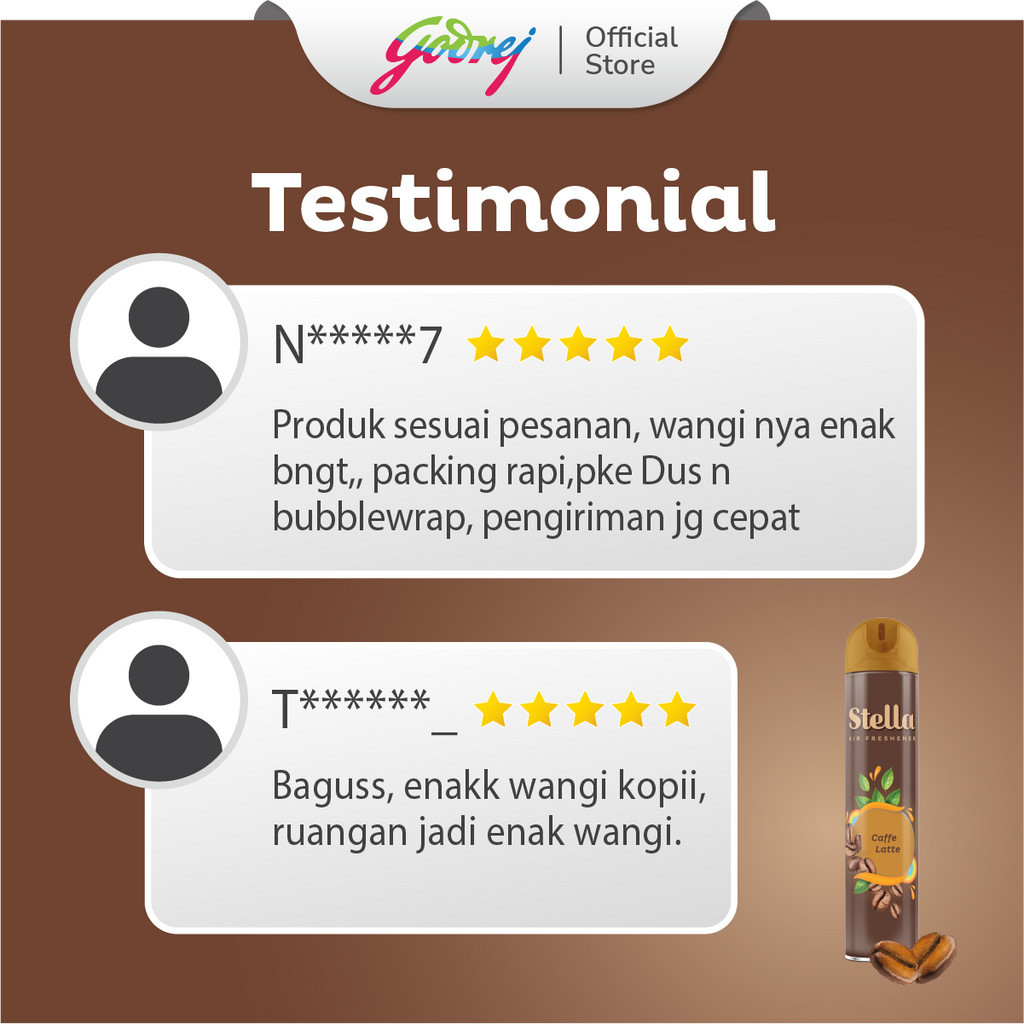 Stella Aerosol Parfumist Caffe Latte 350ml - Pengharum Ruangan - Gambar 4