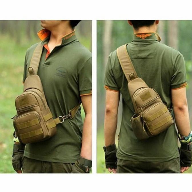 Tactical sling bag online shopee