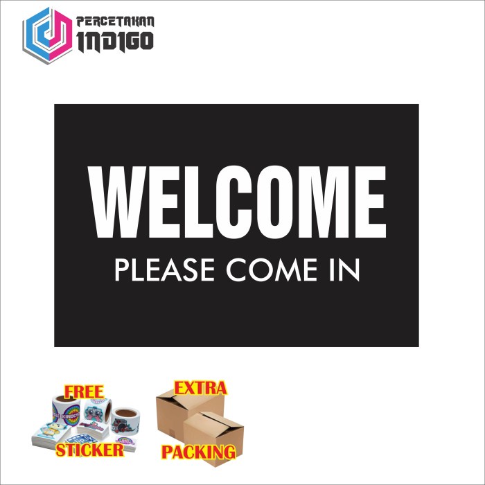 Sign board signage board black box welcome please come in Elegant ...