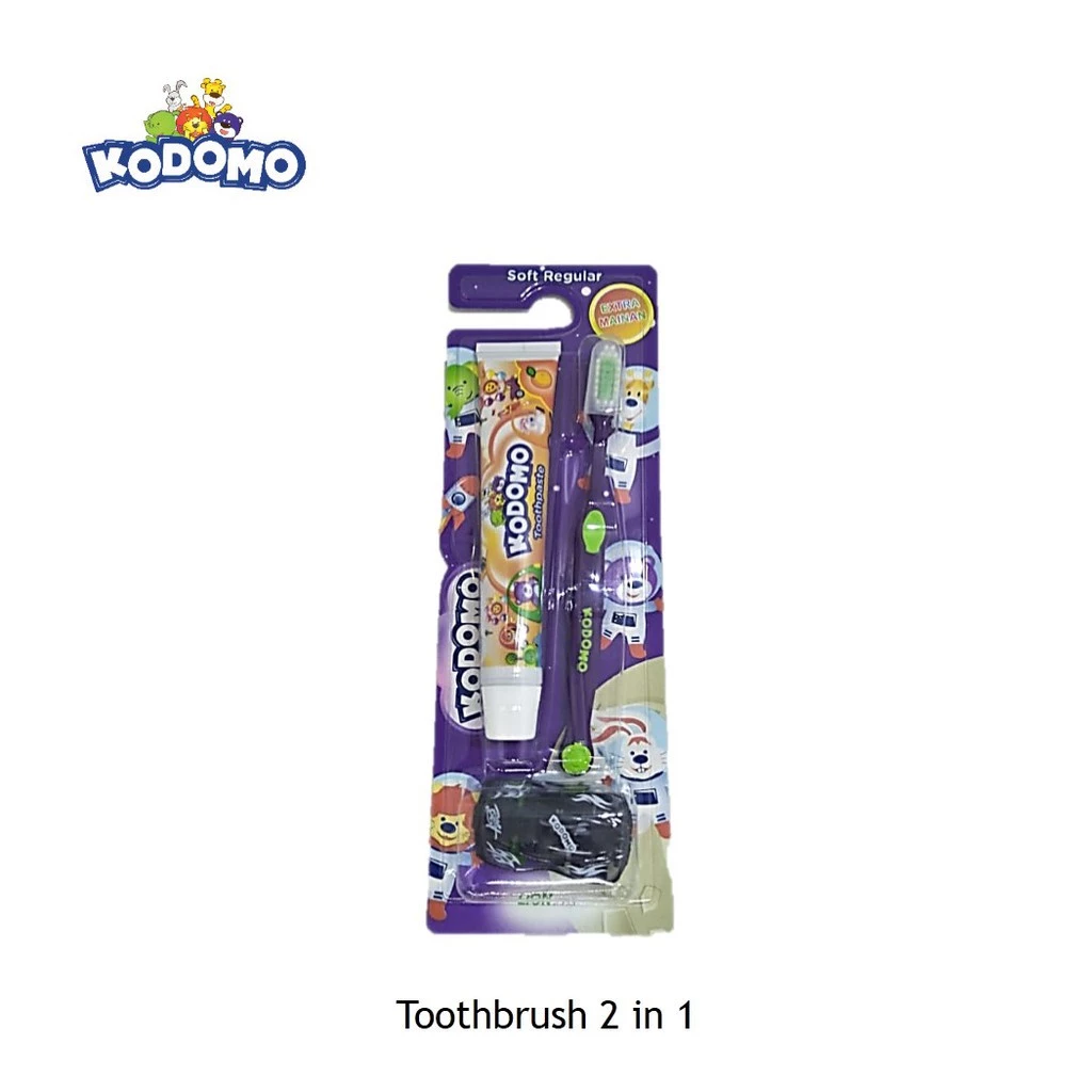 Kodomo Sikat Gigi Reguler 2 In 1 - Gambar 2