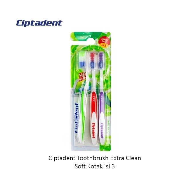 Ciptadent Sikat Gigi Extra Clean Soft Kotak Isi 3 Pcs - Gambar 4