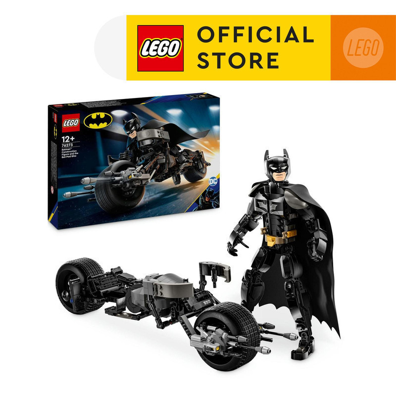 LEGO Super Heroes 76273 Batman Construction Figure and the Bat-Pod Bike (713 Pieces), Building Block, Toys, Bricks
