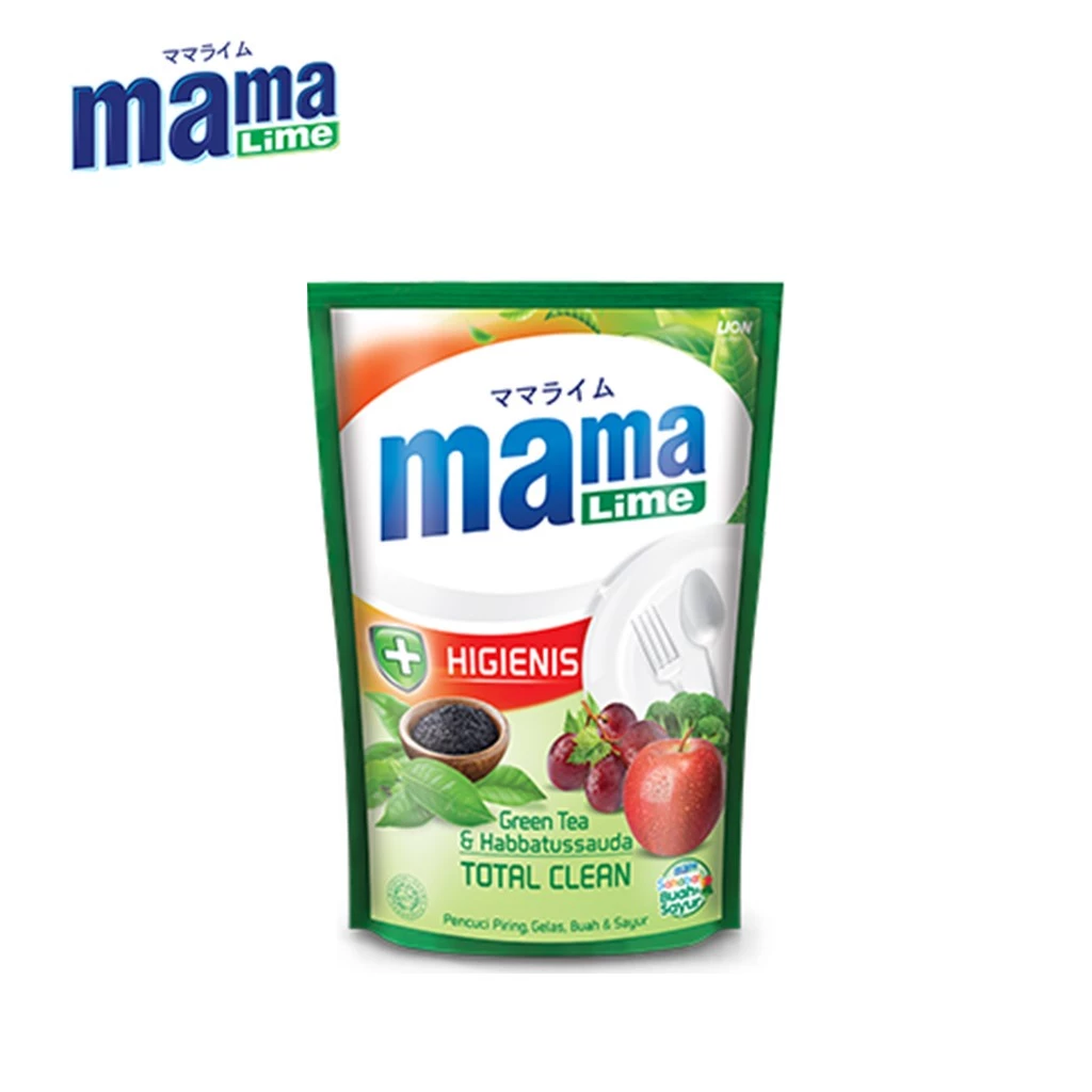 Mama Lime Sabun Cuci Piring Green Tea Pouch 430 ml - Gambar 3