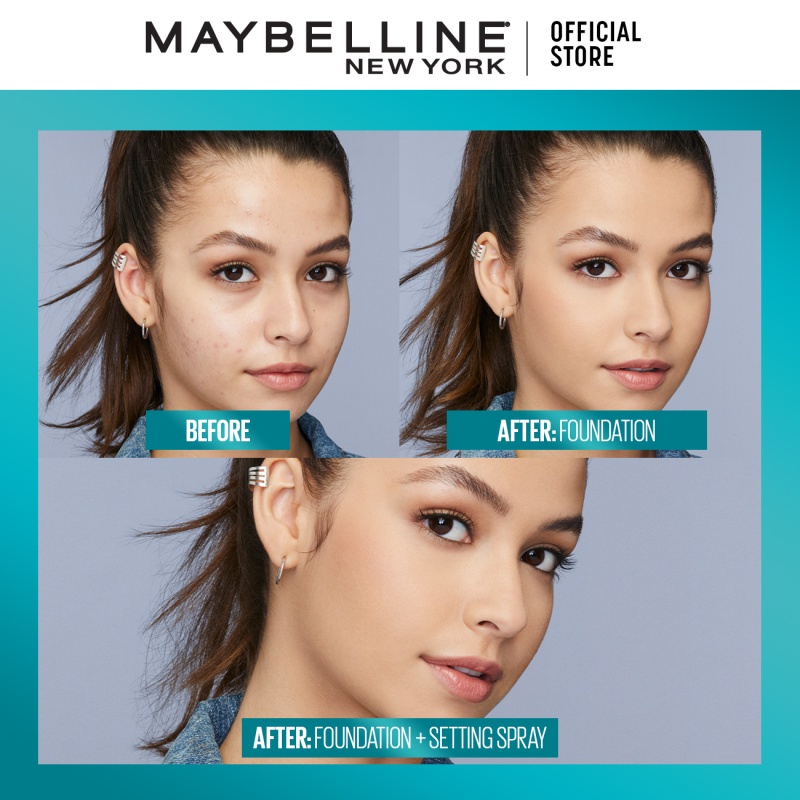 MAYBELLINE OFFICIAL Fit Me Setting Spray Make Up - 60ml (Makeup tahan hingga 24 jam dan tidak menimbulkan jerawat, walau pakai makeup dan masker seharian) - Gambar 3