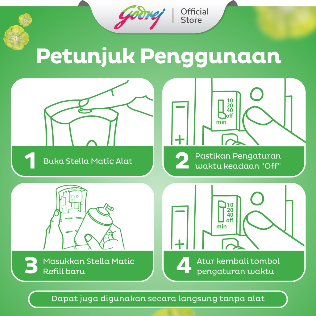 Stella Refill Matic Green Fantasy 2x 160ml Paket Ekonomis - Pengharum Ruangan Otomatis - Gambar 3