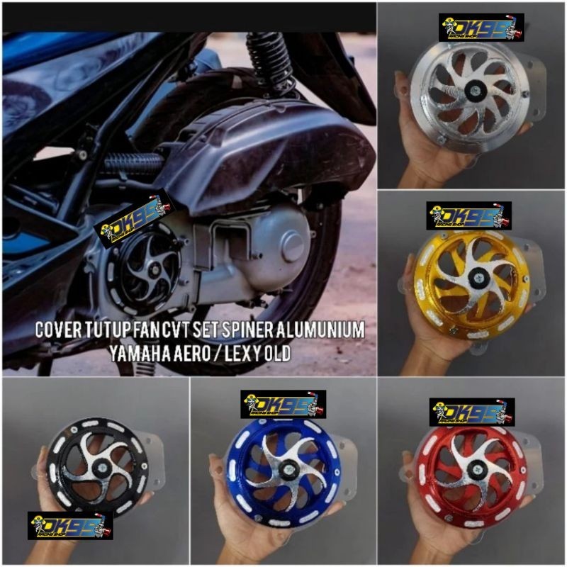 Cover Cover Cvt Fan Set Spinner Swivel Yamaha Aerox Lexy Lexi Old Tutup