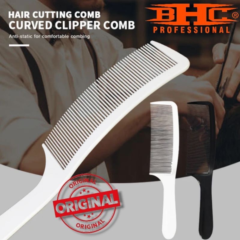 Curved Comb Curved Comb Curved Hair Shaving Comb Wide Handle Barber ...
