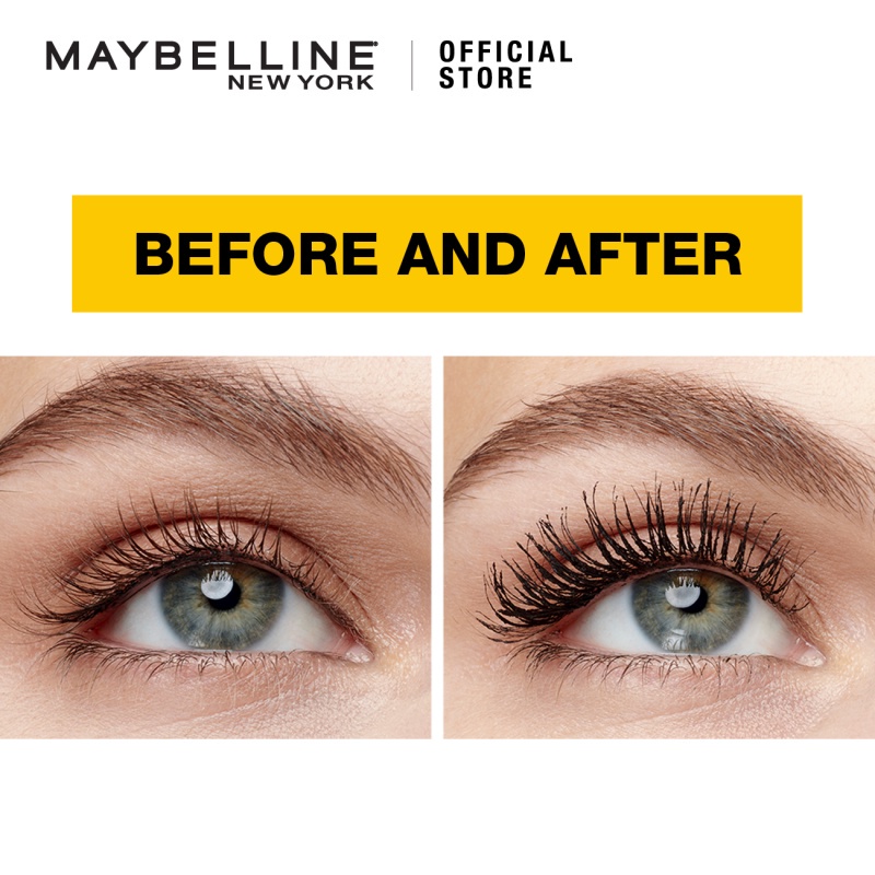 MAYBELLINE OFFICIAL Volume Express The Colossal Waterproof Mascara Make up - 9.2ml Maskara Makeup Eye Kolagen Bulu Mata Tebal Superstay Matte Vinyl Ink - Gambar 4