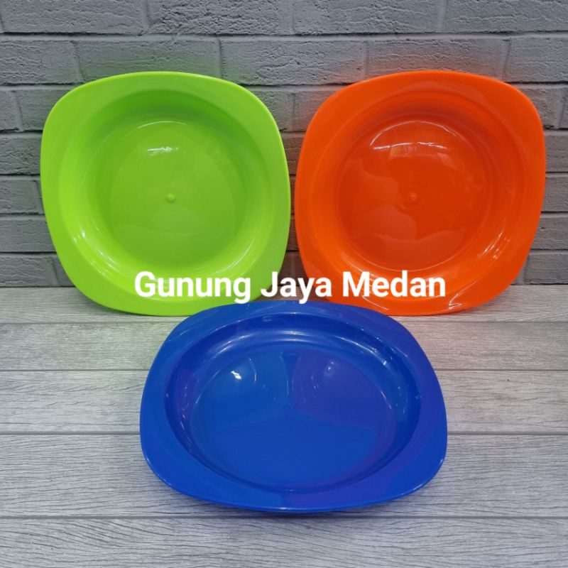 6pcs Prime Dinner Plates, Thick and Premium Color Square Plates ...