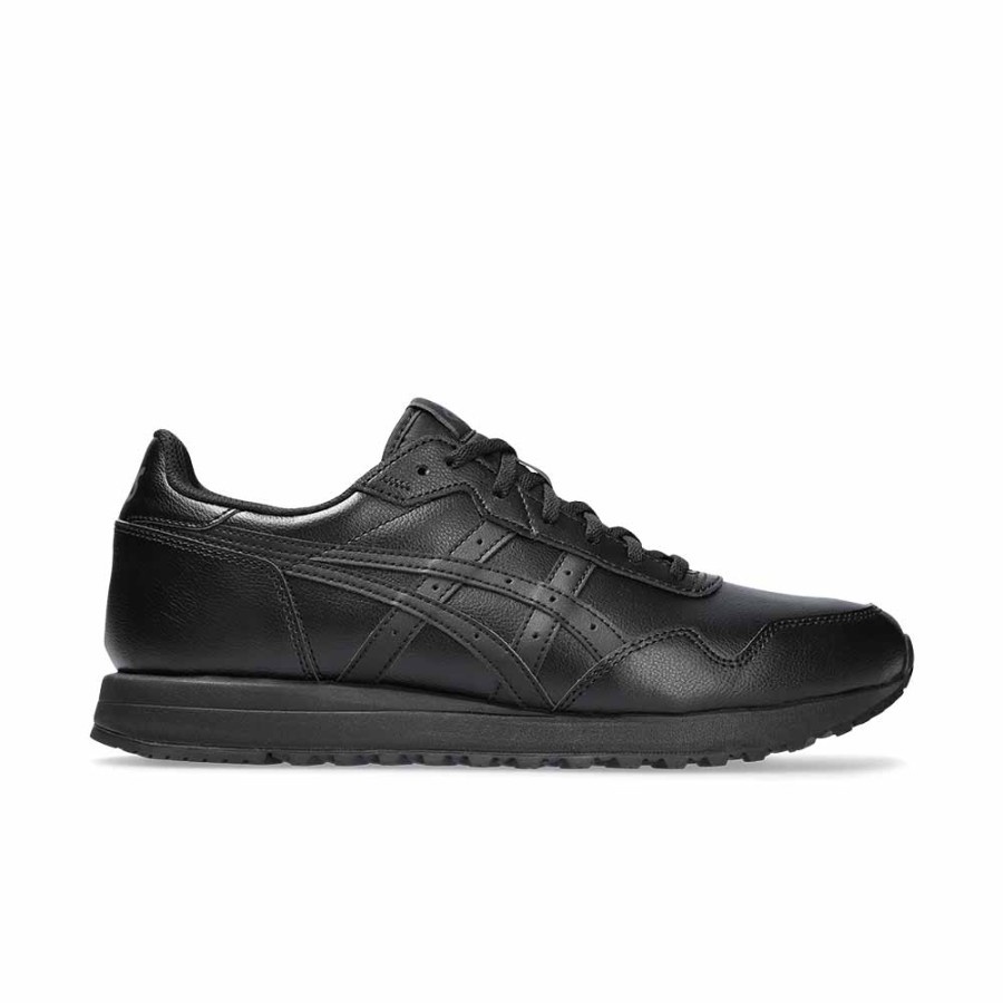 Mens black asics deals running shoes