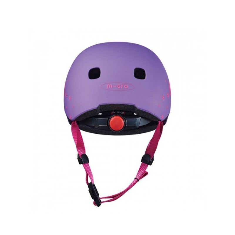 Micro Pc Floral Purple Helmet - Helm Anak - Gambar 2