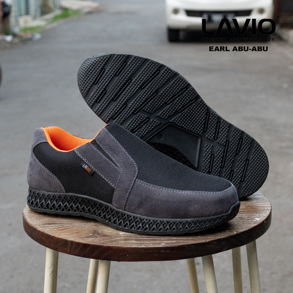 Lavio Earl Steel Toe Sporty Slip On Sneaker Safety Shoes | Shopee Singapore