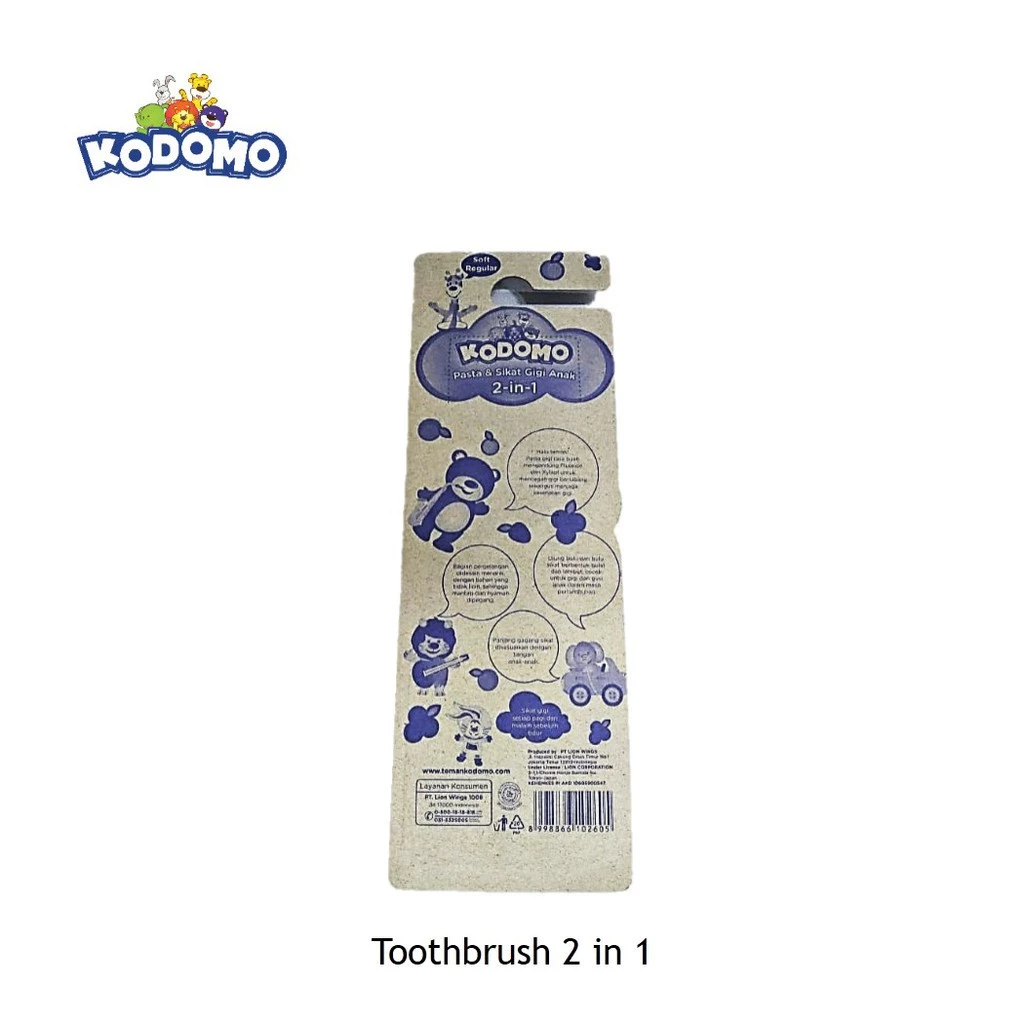 Kodomo Sikat Gigi Reguler 2 In 1 - Gambar 4