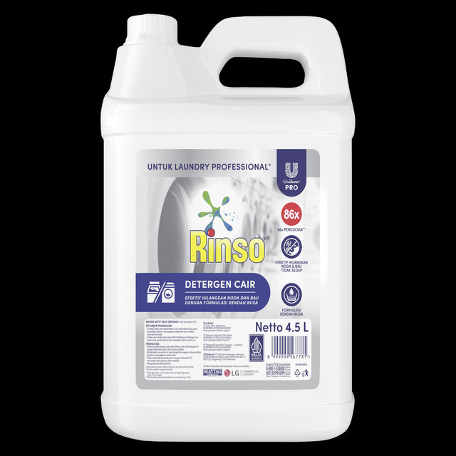Rinso Matic Professional Deterjen Laundry Kiloan Cair 4.5 L Jerigen x2 - Gambar 2