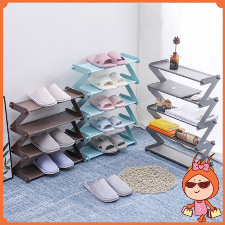 Reseller Welcome - H5237 Zig Zag 4-story Shoe Rack/Easy Disassembly And ...