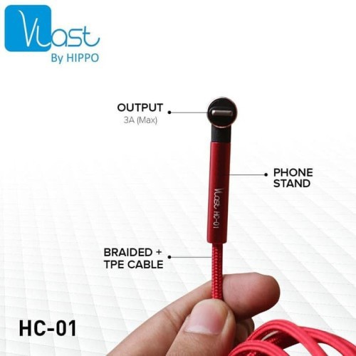 Vlast Kabel Data HC-01 Lightning USB 100 cm - Gambar 4