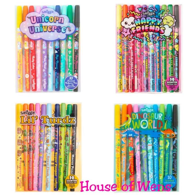 Smiggle Pen Pack 10 Scented Ballpoint Original - Smiggle Pen Original ...